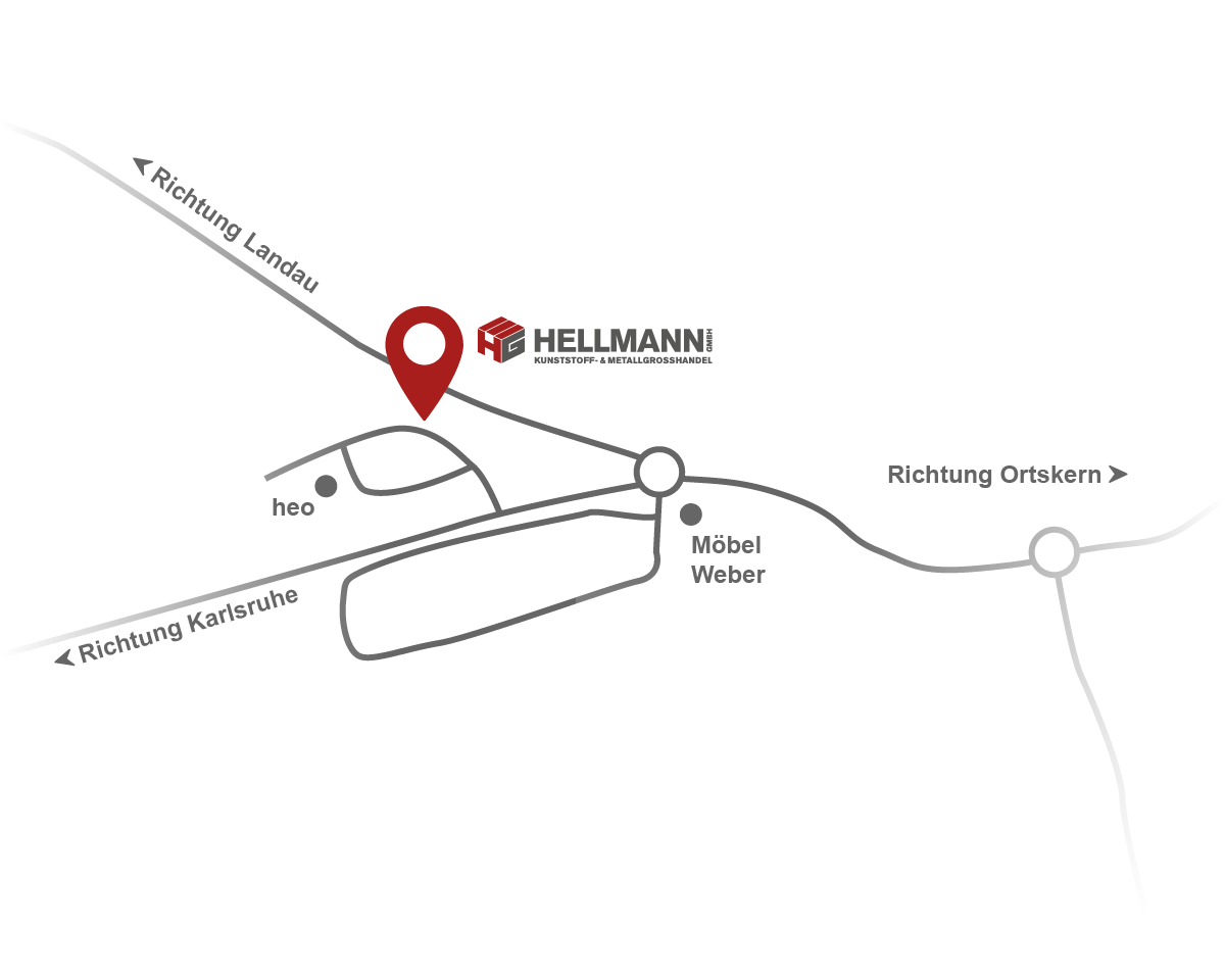 HELLMANN Kunststoff- und Metallgrosshandel GmbH Anfahrt